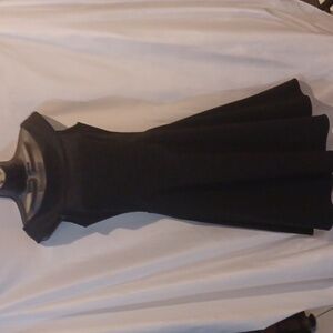 Ruby Rox Vintage y2K Black Fit & Flare Dress Hot Pink Crinoline Size 9